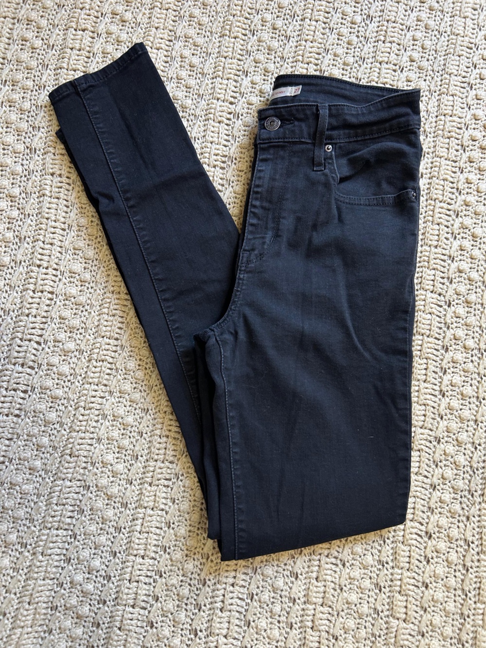 Women's Black Skinny Jeans - High-Rise Stretch Fit